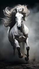 Obraz na płótnie Canvas horse in the dark
