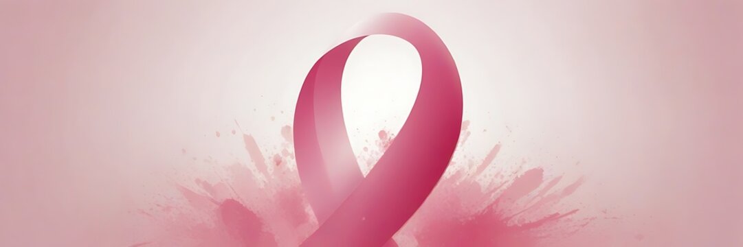3d render illustration of breast cancer awereness month
