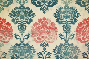 A delicate watercolor floral pattern, giving a soft and vintage feel suitable for graceful background use.