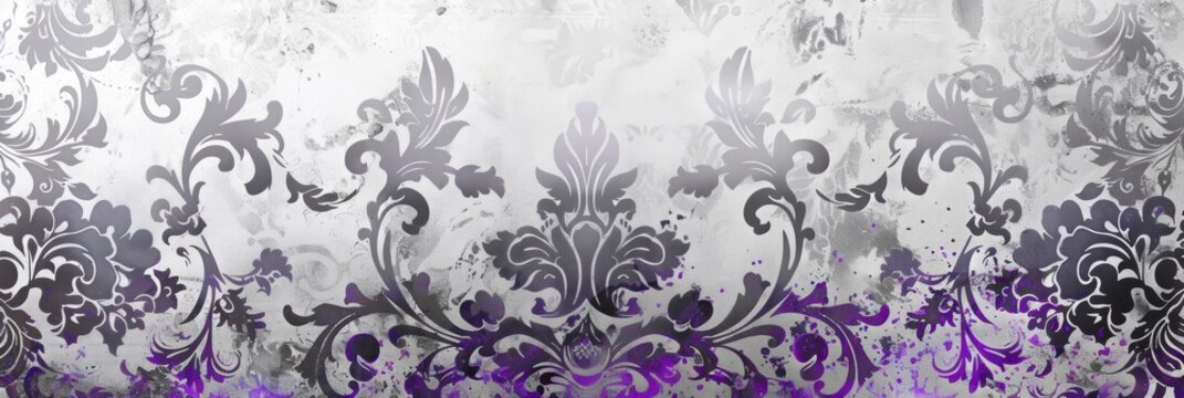  A timeless monochrome damask pattern that exudes classic sophistication for any elegant space.