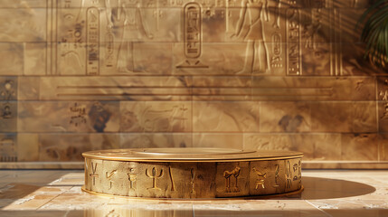 Egyptian Gold-plated podium