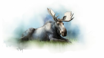 Moose, large moose