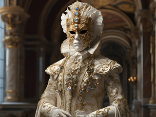 Obraz premium someone in a masquerade mask