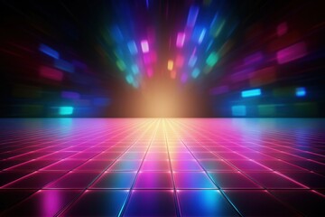 Fototapeta premium Light backgrounds lighting disco.