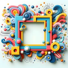 Vibrant Abstract Objects Multicolored and Rainbow Frames  High Quality Stock Images