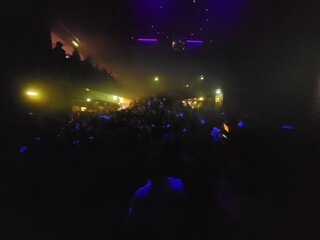 people dancing in the night club