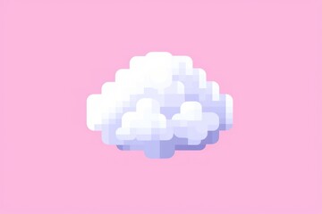 Fototapeta premium Cloud pixel ammunition pixelated outdoors.