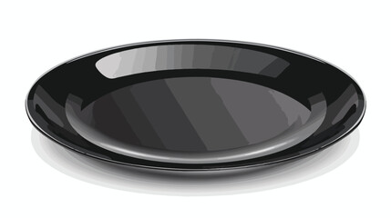 Vector illustration of modern thin black plate