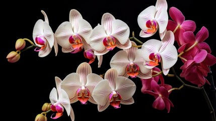The orchids are beautiful and look fresh