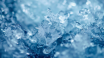 Abstract ice backgrounds evoke a serene chill. - obrazy, fototapety, plakaty
