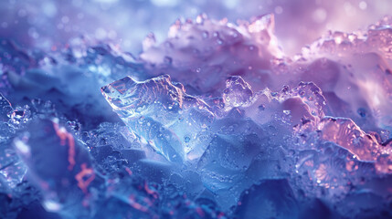 Abstract ice formations offer a tranquil escape.