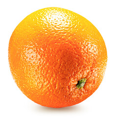 orange isolated on the white background. Clipping path