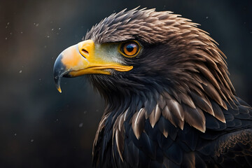 Fototapeta premium A close up of a black eagle