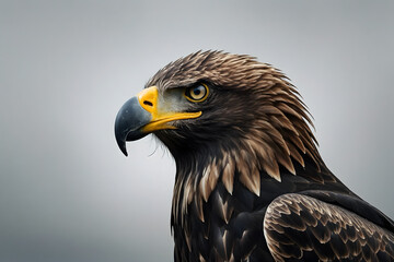 Fototapeta premium A close up of a black eagle