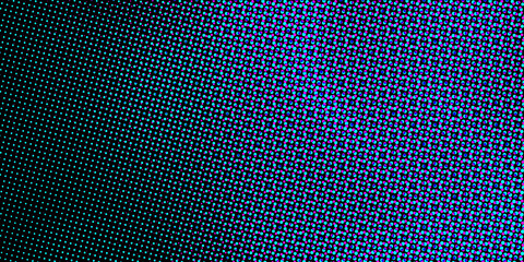 blue jeans texture with color halftone dots