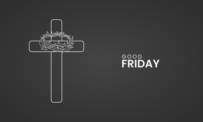 Good Friday, Good Friday Creative design for social media post.