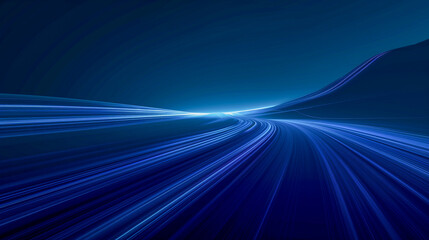 High-speed data and light particles racing through a cybernetic space, the embodiment of the digital age