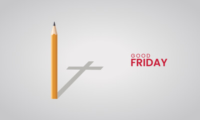 Good Friday, Good Friday Creative design for social media post.