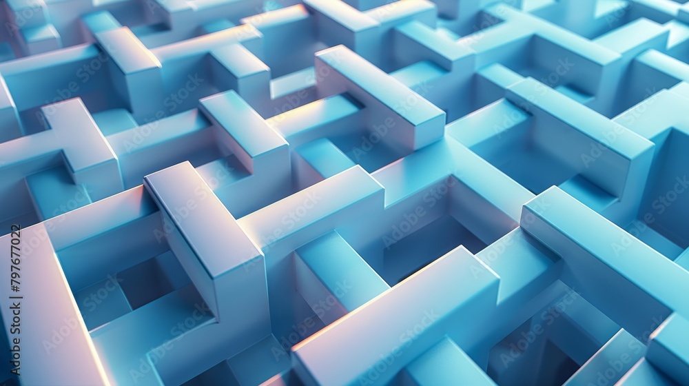 Aufkleber geometric patterns: a 3d vector illustration featuring intersecting lines and shapes forming a symme