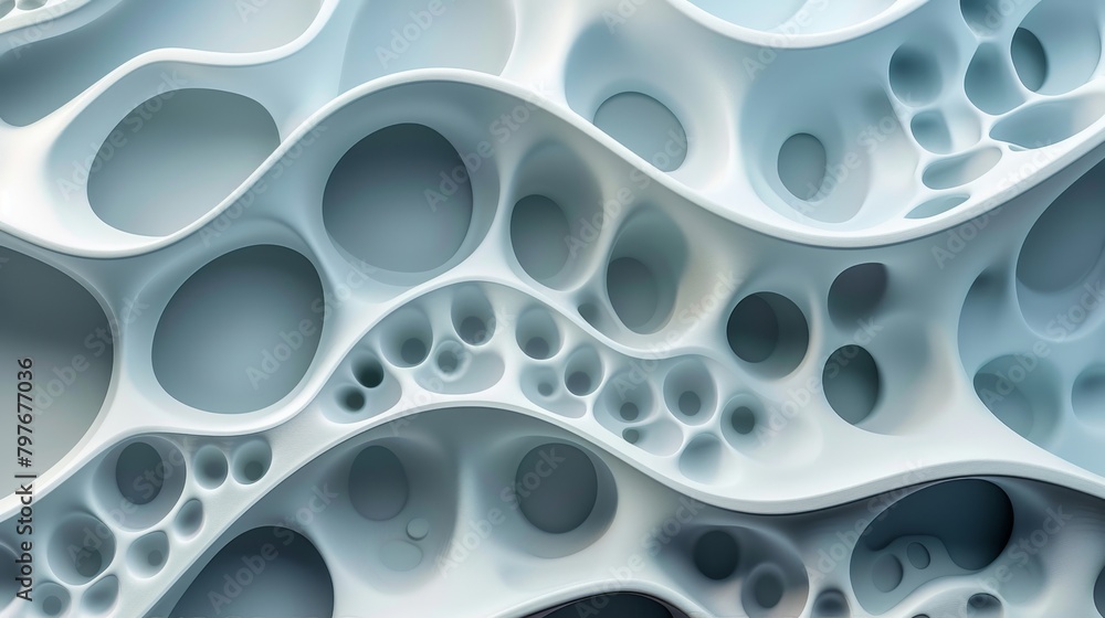 Aufkleber geometric patterns: a 3d vector illustration of a geometric pattern inspired by nature
