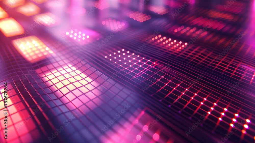 Poster grid backgrounds: a 3d vector illustration of a grid background with diagonal lines