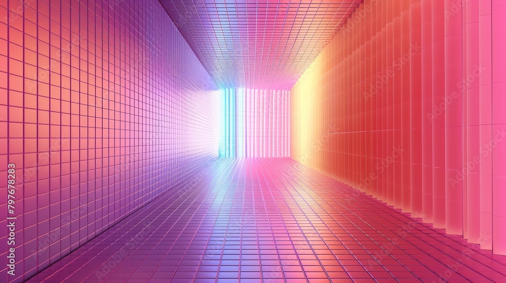 Poster grid backgrounds: a 3d vector illustration of a grid background with a subtle gradient
