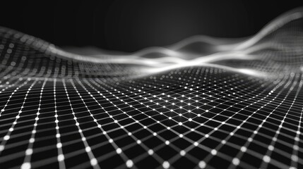 Grid Lines: A vector graphic of grid lines on a digital screen