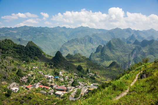 Trekking in the Dong Van Global Geopark, Ma Pi Leng, Ha Giang, Vietnam