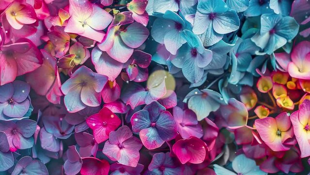 Colorful lilies or daffodils, colorful flowers background