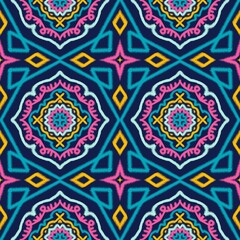 Seamless Ikat ethnic traditional pattern geometric abstract folklore ornament Tribal ethnic...