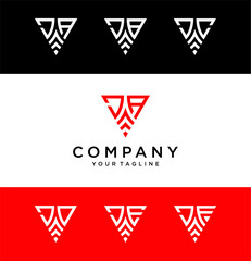 JA triangle logo ,triangle monogram logo with two initials vector Icon, mature, masculine, sophisticated, geometric powerful logo.