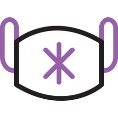Medical mask icon