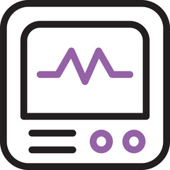 Ecg monitor icon