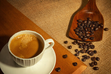 Coffee cup with espresso.