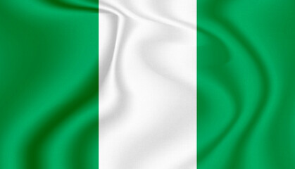 nigeria national flag in the wind illustration image - Powered by Adobe