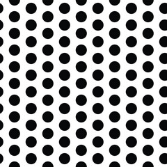 black and white polka dot seamless pattern design
