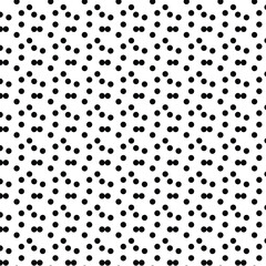 black and white polka dot seamless pattern design