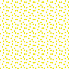 yellow polka dot seamless pattern design