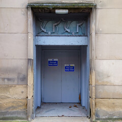 old door in the street