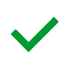 Green Check Mark with white round background