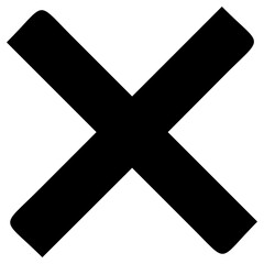 Black Cross Mark