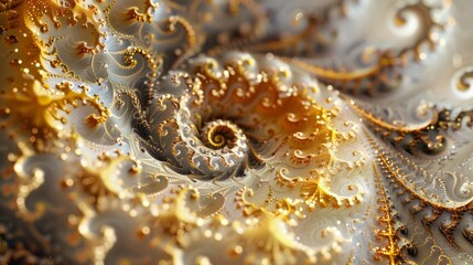 Fototapeta premium A close up of a very intricate looking design on top, AI