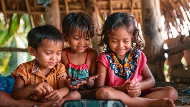 Children happy to use technology to explore different cultures and learn new things