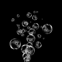 transparent balls. Bubble on a transparent background. Soap bubbles on transparent background. Air bubbles underwater on a transparent background. Soap bubbles. Realistic soap bubbles.
