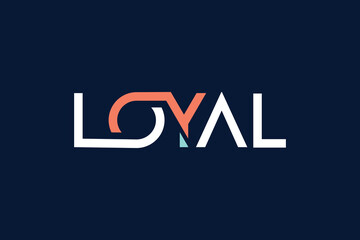 Minimal loyal logo vector design simple logo template concept. 