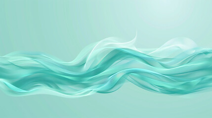 High Definition Vector Background, Turquoise Minimal Wave.