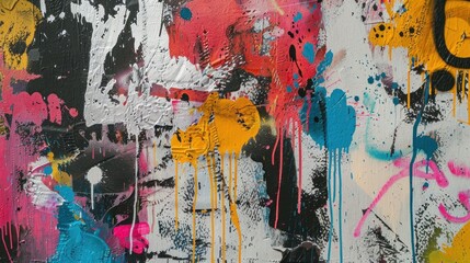 Fototapeta premium Urban Canvas with Street Art and Graffiti
