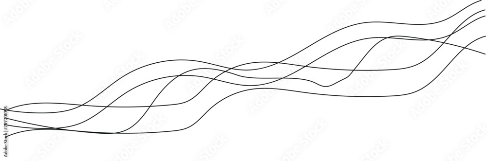 Poster abstract curved wavy lines tech futuristic motion background technology line stripe isolated science