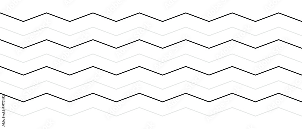 Poster abstract grey wave lines on transparent background. technology, data science, geometric border patte