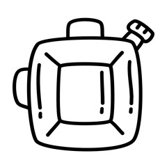 tank of car service and repairing of doodle icon sets